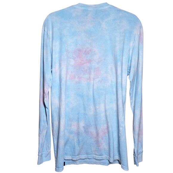 Von dutch Y2K vintage tie dye long sleeve tee metallic puffy 3d spellout logo - Picture 2 of 5